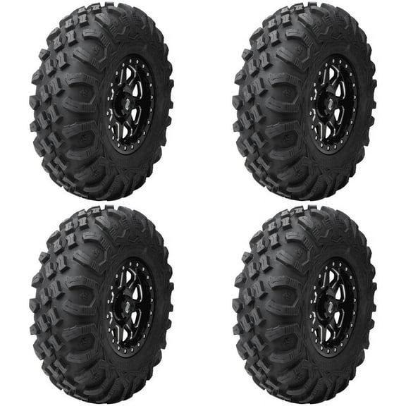 (4 Pack) Tusk Megabite Radial Tire 27X9-14 for Arctic Cat 650 H1 4X4 Automatic 2008,2010