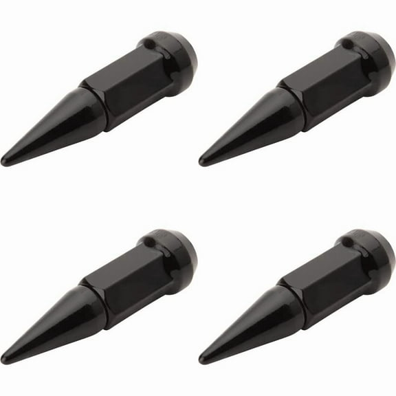 TUSK (4 Pack) Spike Tapered Lug Nut 12mm x 1.50mm Thread Pitch w/ 17mm Head Black for Can-Am Maverick X3 X MR Turbo RR 64 Inch 2022-2024