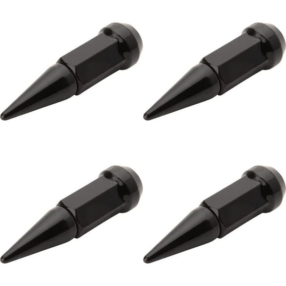 TUSK (4 Pack) Spike Tapered Lug Nut 12mm x 1.50mm Thread Pitch w/ 17mm Head Black for Polaris Ranger XP 1000 Northstar Edition Trail Boss Ride Command 2023