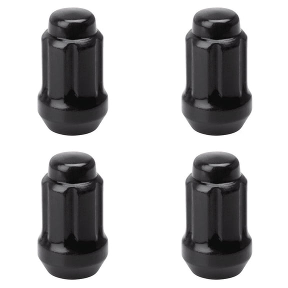 TUSK (4 Pack) Tapered Spline Drive Lug Nut 12mm x 1.50mm Thread Pitch Black for Can-Am Maverick R Max X 2025