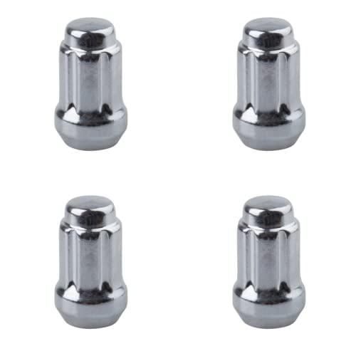 TUSK (4 Pack) Tapered Spline Drive Lug Nut 12mm x 1.50mm Thread Pitch Chrome for Can-Am Maverick R Max 2025