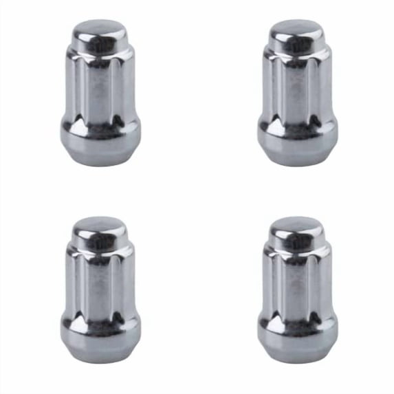 TUSK (4 Pack) Tapered Spline Drive Lug Nut 12mm x 1.50mm Thread Pitch Chrome for Polaris Ranger Crew XP 1000 Waterfowl Edition 2025