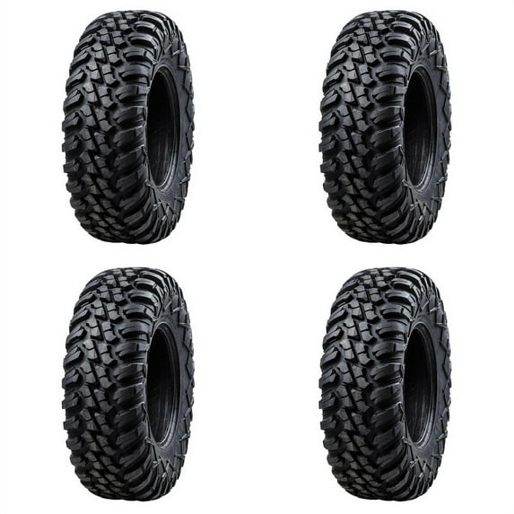 (4 Pack) Tusk Terrabite Radial Tire 26X11-14 Medium/Hard Terrain for Can-Am Defender Hd10 Max Lone Star Cab 2022
