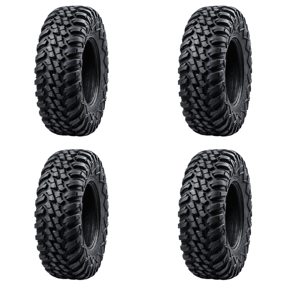 (4 Pack) Tusk Terrabite Radial Tire 28x10-14 Medium/Hard Terrain For HONDA Pioneer 1000-5 Forest 2022