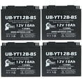 thumbnail image 1 of 4-Pack UB-YT12B-BS Battery Replacement for 2015 Ducati Multistrada 1200 CC Motorcycle - Factory Activated, Maintenance Free, Motorcycle Battery - 12V 10AH, UpStart Battery Brand, 1 of 5