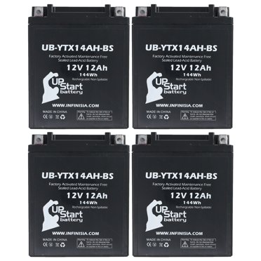 UpStart Battery UB-YTX14AH-BS For Polaris Magnum Trail 330 ATV - 12V 12AH Maintenance Free