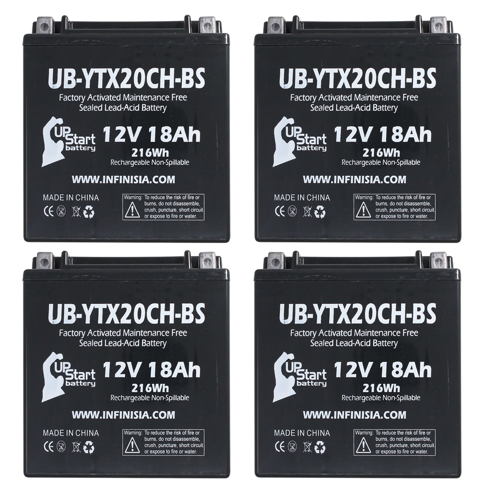 Batterie Moto Unibat CBTX20CH-BS 18 Ah 270 CCA 150*87