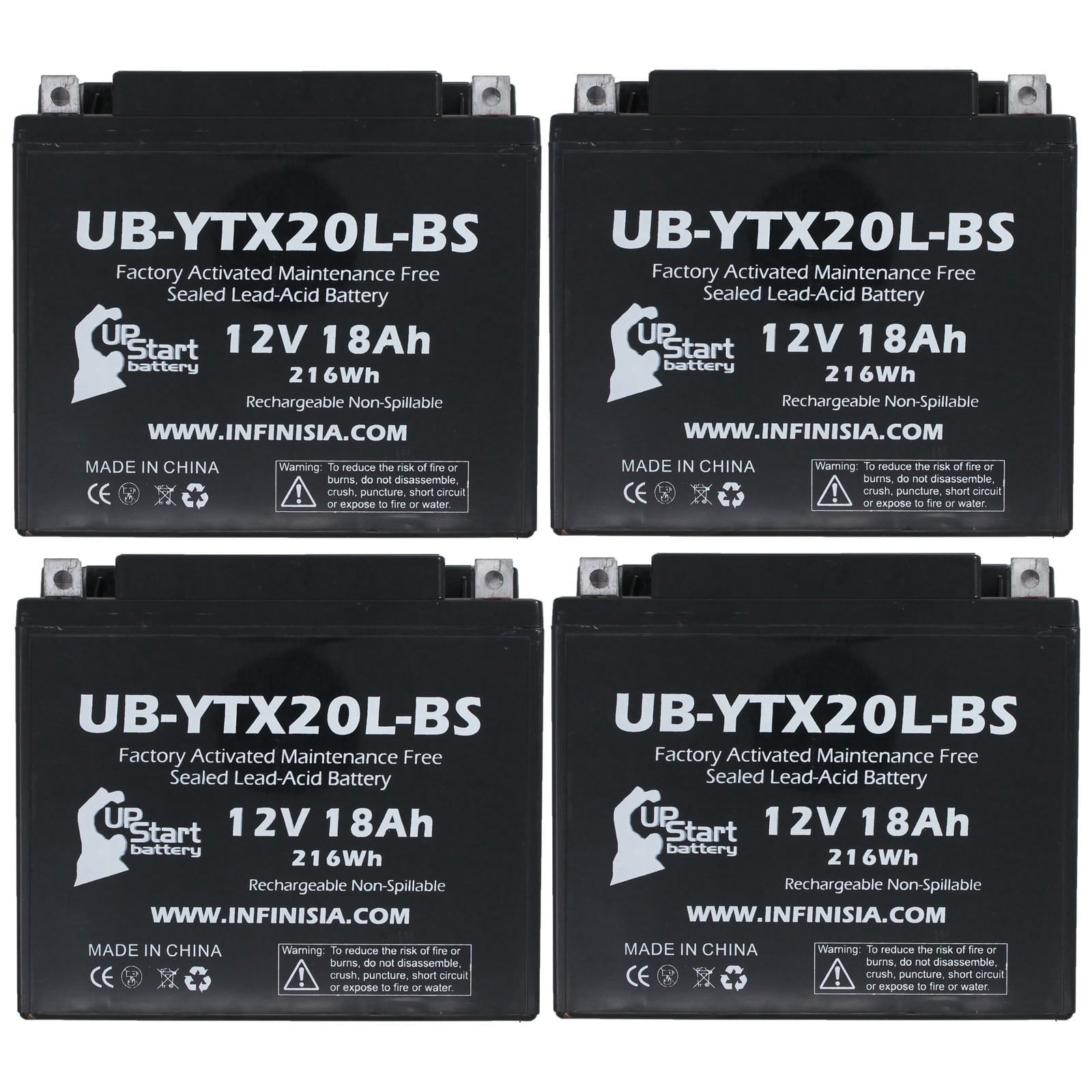 Mighty Max YT7B-BS 12V 6.5Ah Battery For Yamaha YFZ450V (2006) & More – Lead Acid