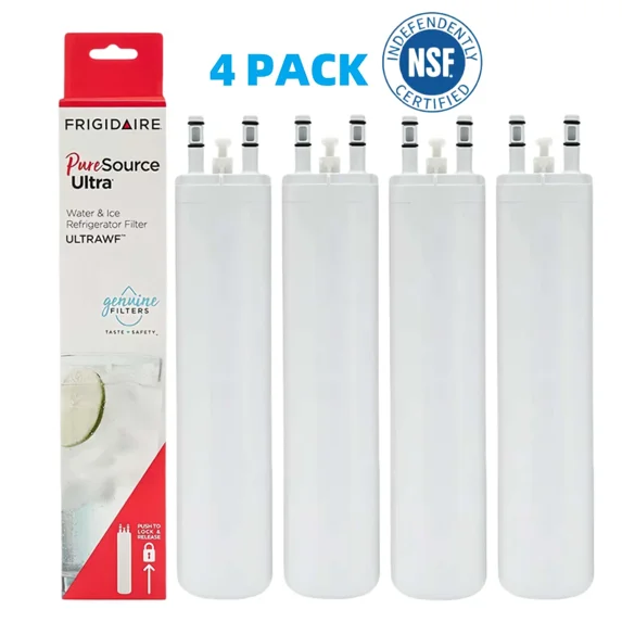 4-Pack ULTRAWF PureSource Ultra Water Filter, Replacement Cartridge for Frigidaire Refrigerators,White