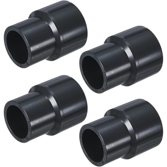 4-Pack UPVC Reducer Pipe Fitting, 1-1/4"x1" Reducing Coupling Connector Schedule 80 PVC Straight for Water Line [Grey]