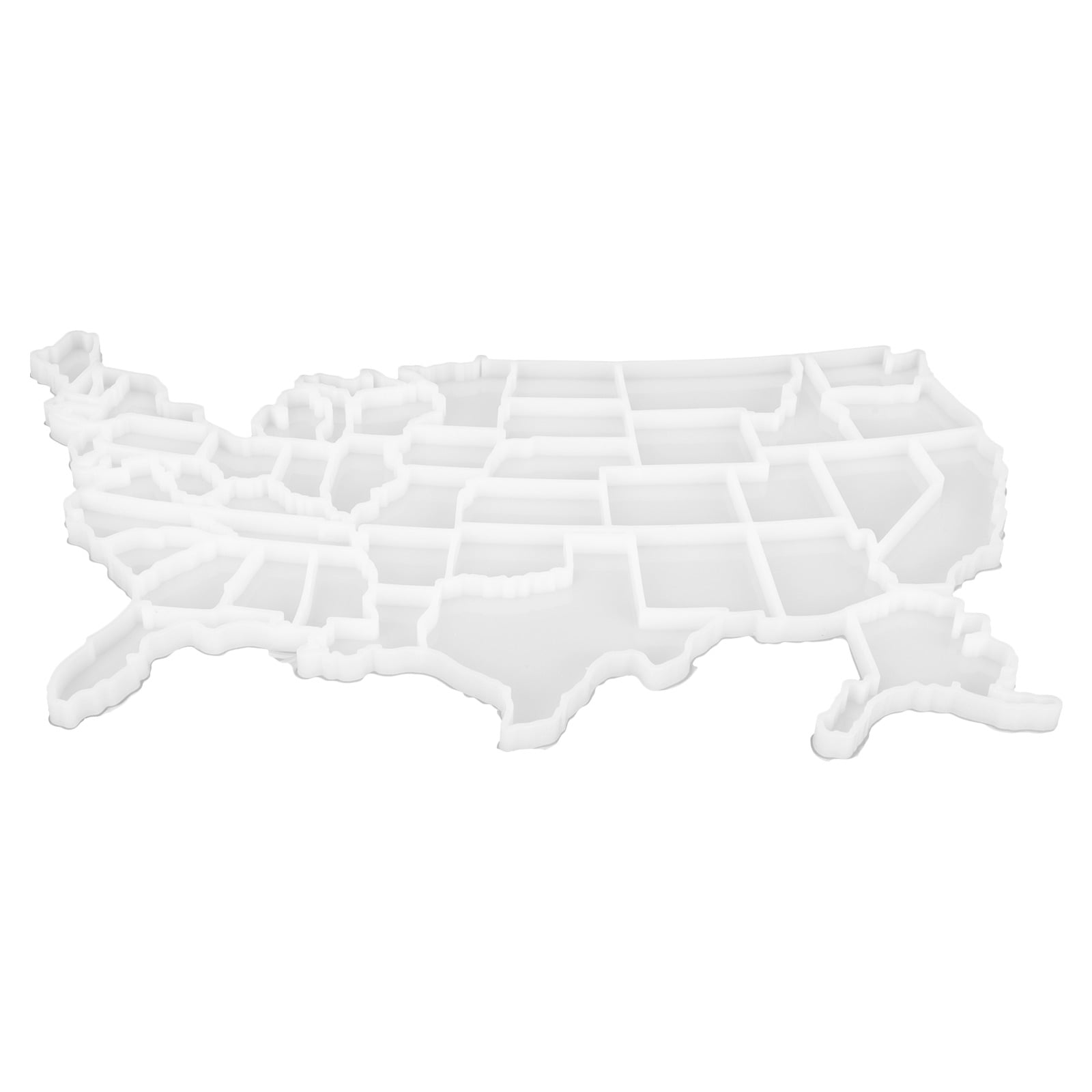 4 Pack USA Map Stencil Earrings Puzzles Educational Puzzle Mold USA Map