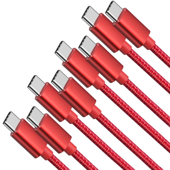 4 Pack USB C Fast Charging Cable 10FT For iPhone 16 15/16 15 Pro/16 15 Pro max/16 15 Plus,USB C to USB C Car Carplay Cord compatible Samsung Galaxy S25 S24, iPad Pro 12.9/11,Air 5th/4th Gen