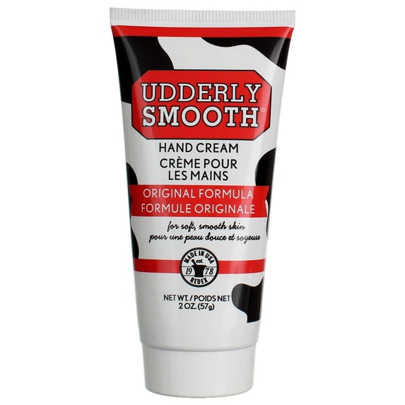 Udderly Smooth Original Formula Hand Cream, 2 oz (4 pack) (Bundle)