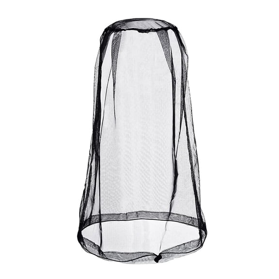 4 Pack Ultra Large Mosquito Net 18x18 Inches Mosquito Head Net Oversized Insect Netting Bug Fits Most Hats for Gardening Hiking Fishing Traveling(Black)