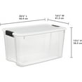thumbnail image 1 of 4-Pack Ultra Latching  Storage Bins - Heavy-Duty Organizing Containers for Closet, Bathroom, and Office, 1 of 8