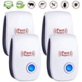 thumbnail image 1 of 4 Pack Ultrasonic Pest Repeller Plug-In Insect Repellent Power Saving Home Indoor And Outdoor Use Pest Inhibitor, 1 of 9