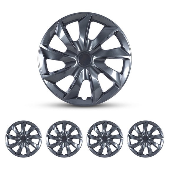 4 Pack Universal 14 inch Hubcaps Set of 4 Snap-On ABS Material 14 inch ...