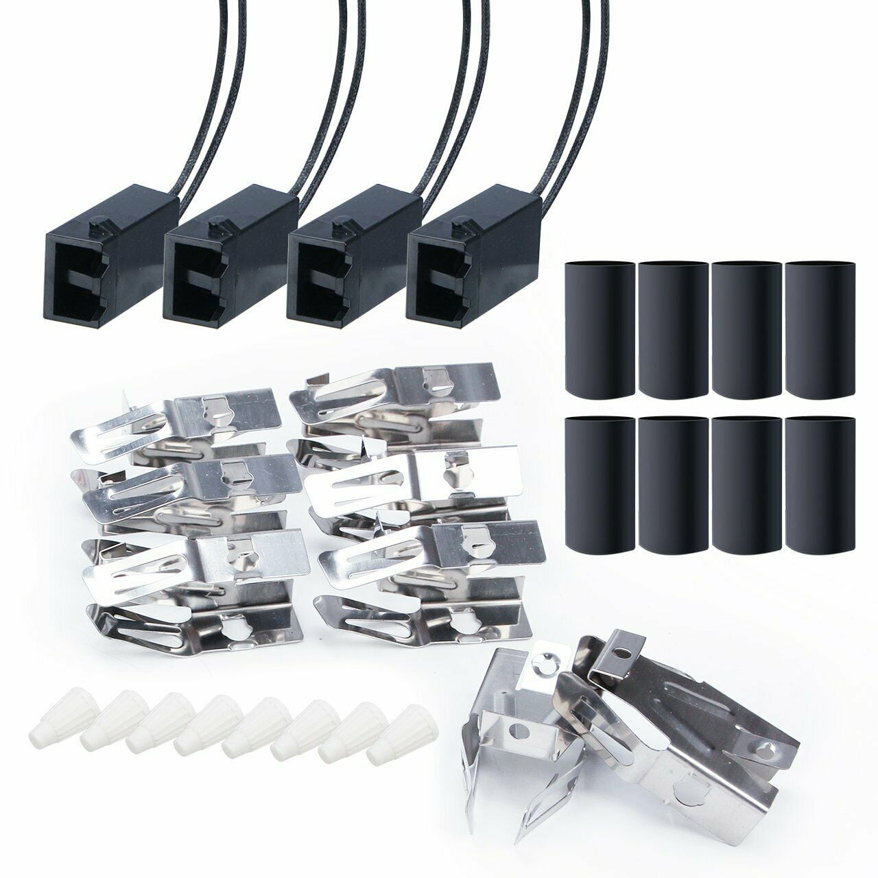 4 Pack Universal Burner Receptacle Block Kit Stove 330031 5303935058 ...