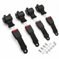 4 Pack Universal Golf Cart Retractable Seat Belts for EZGO, Yamaha ...