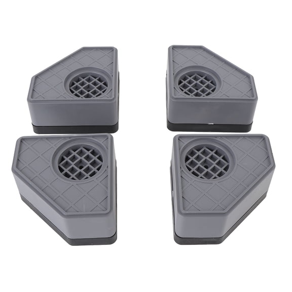 4-Pack Universal Washing Machine Anti-Vibration Pads with Mounting Hardware - Heavy Duty Rubber & PP Stabilizer Feet for Washer Dryer, 3.5" Base, 1.8"-3.1" Height 4PCS Washing