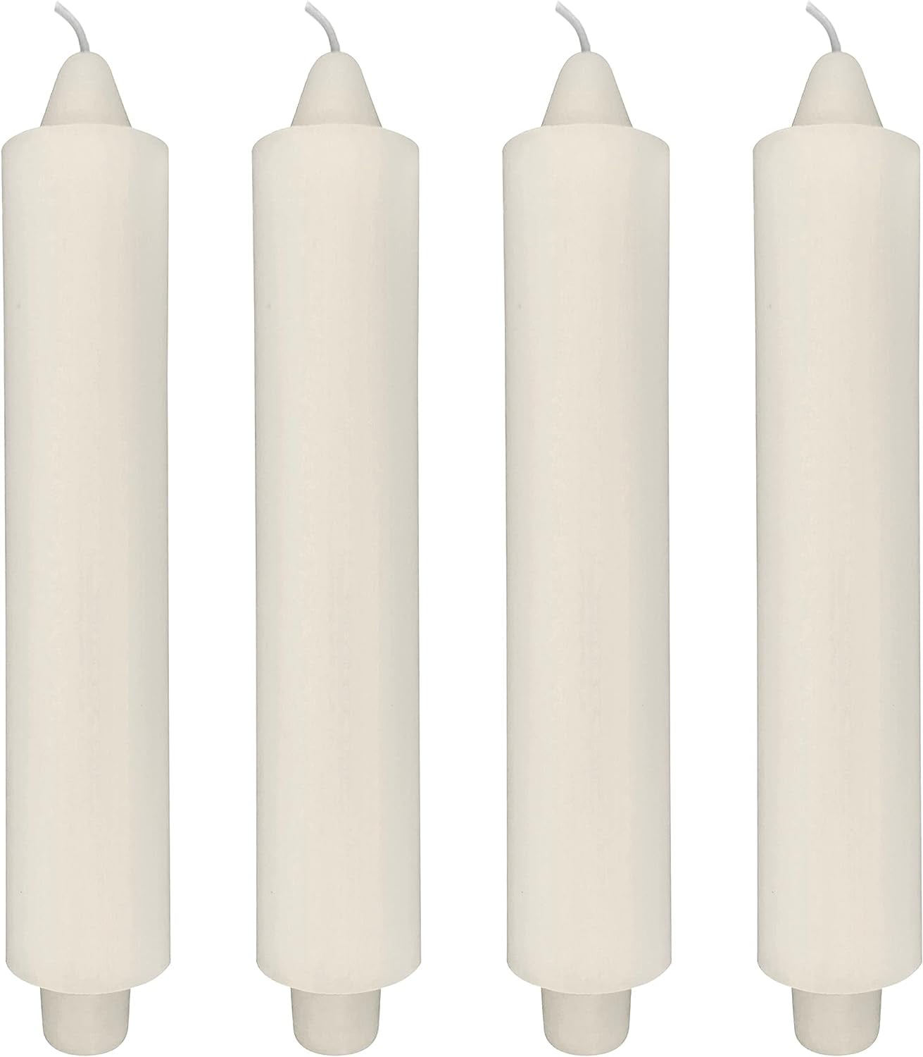 4 Pack Unscented Club Candles 9" X 1½" With 7/8" Base Fits Standard