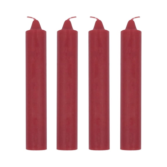 4 Pack Unscented Jumbo Candles 9" x 1½" Made in The USA