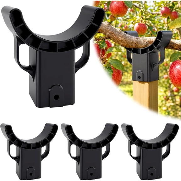4 Pack Upgraded Tree Crutches, Fruit Tree Branch Supports to Stop Heavy Limbs from Leaning & Breaking, Trees Limb Support Compatible with 1.57 x 1.57 Inch Square Lumber and Stakes (Pole Not Included)