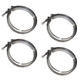 thumbnail image 1 of 4 Pack 5" V-Band Clamp Compatible with Volvo VNL, Mack CV, CVN Models Replaces OEM 21021850, 1 of 3