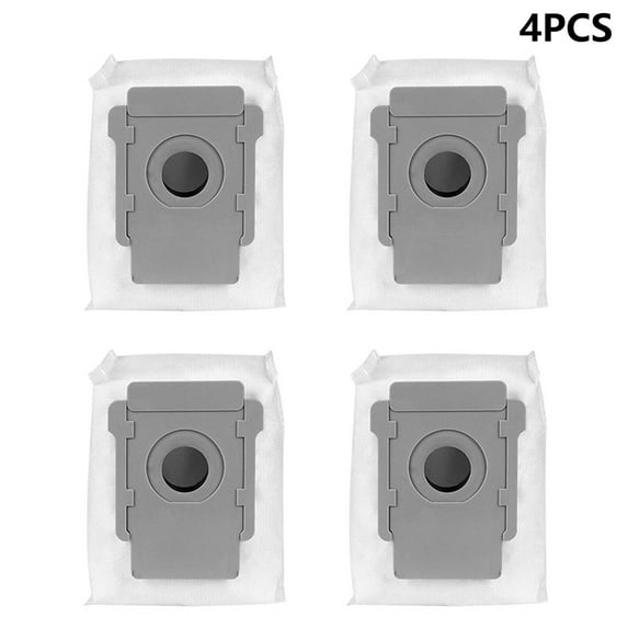 4 Pack Vacuum Cleaner Bags Dirt Disposal Bag Replacement for iRobot Roomba i3 i3+ i4 i4+ i6 i6+ i7 i7+ i8 i8+ s9 s9+