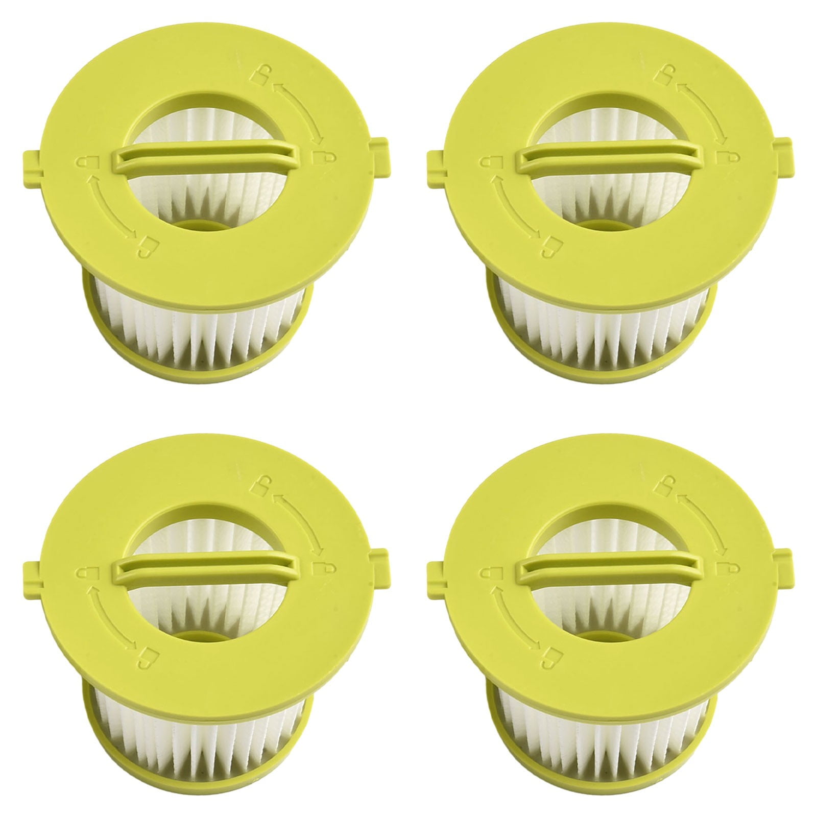 4-Pack Replacement Vacuum Filters For Ryobi ONE+ 18V Handheld Vacuums (PCL700, PCL704, PCL705)