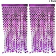 thumbnail image 1 of 4 Pack Valentines Decorations, Valentines Party Decoration 3.3x6.6ft Rose Red Heart Shape Tinsel Fringe Curtain Valentines Photo Streamer Backdrop for Birthday Engagement Wedding Party Supplies, 1 of 5