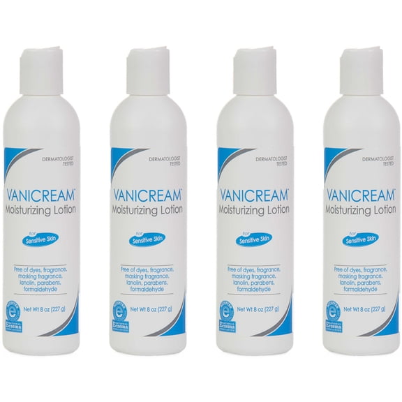 4 Pack - Vanicream Moisturizing Lotion 8 oz Each