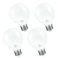 4Pack Vanity Light Bulbs for Bathroom, Warm White 2700K, LED Globe