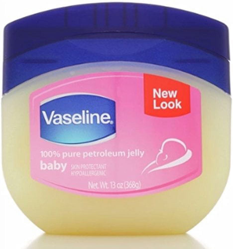 4 Pack Vaseline 100% Pure Petroleum Jelly, Baby 13 oz Each