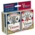 thumbnail interactive-video image 1 of 4 Pack Vegas Premium Paper Playing Cards- 2 Jumbo Size and 2 Standard Poker Decks, 1 of 8