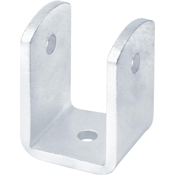 4 Pack Vertical Galvanized Bunk Bracket Yoke for Jon Boat Fits 2x4 Board, Weld On U Bracket