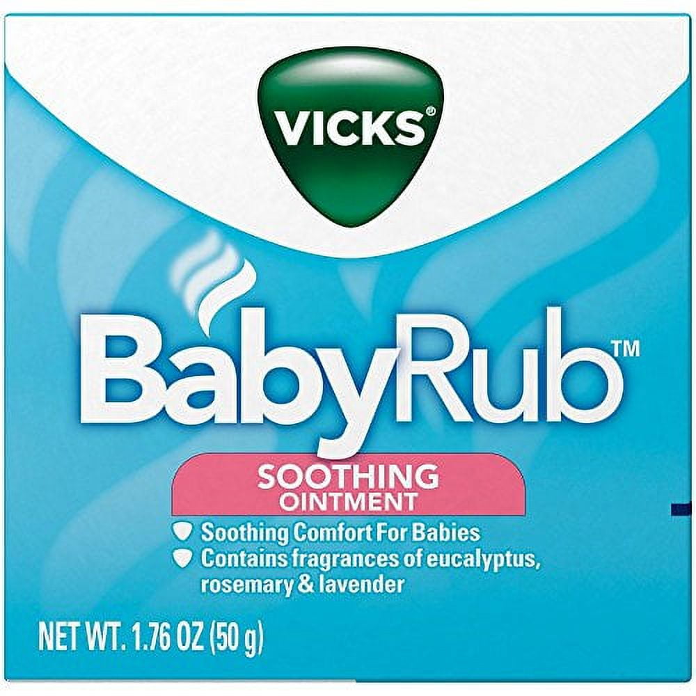 4 Pack - Vicks Babyrub Soothing Ointment Comfort For Babies 1.76oz Each ...