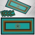 thumbnail image 1 of 4 Pack Village Stars Fluorescent Light Covers for Ceiling Lights Turquoise Western Texas Star Wheat Ears Magnetic Ceiling Light Covers Overhead Light Filters for Office Classroom Home, 1 of 9