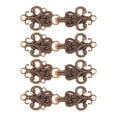 thumbnail image 1 of 4 Pack Vintage Sweater Clips, Retro Shawl Clips Cape Cloak Clasp Cardigan Collar Brooch Clip(Copper), 1 of 6
