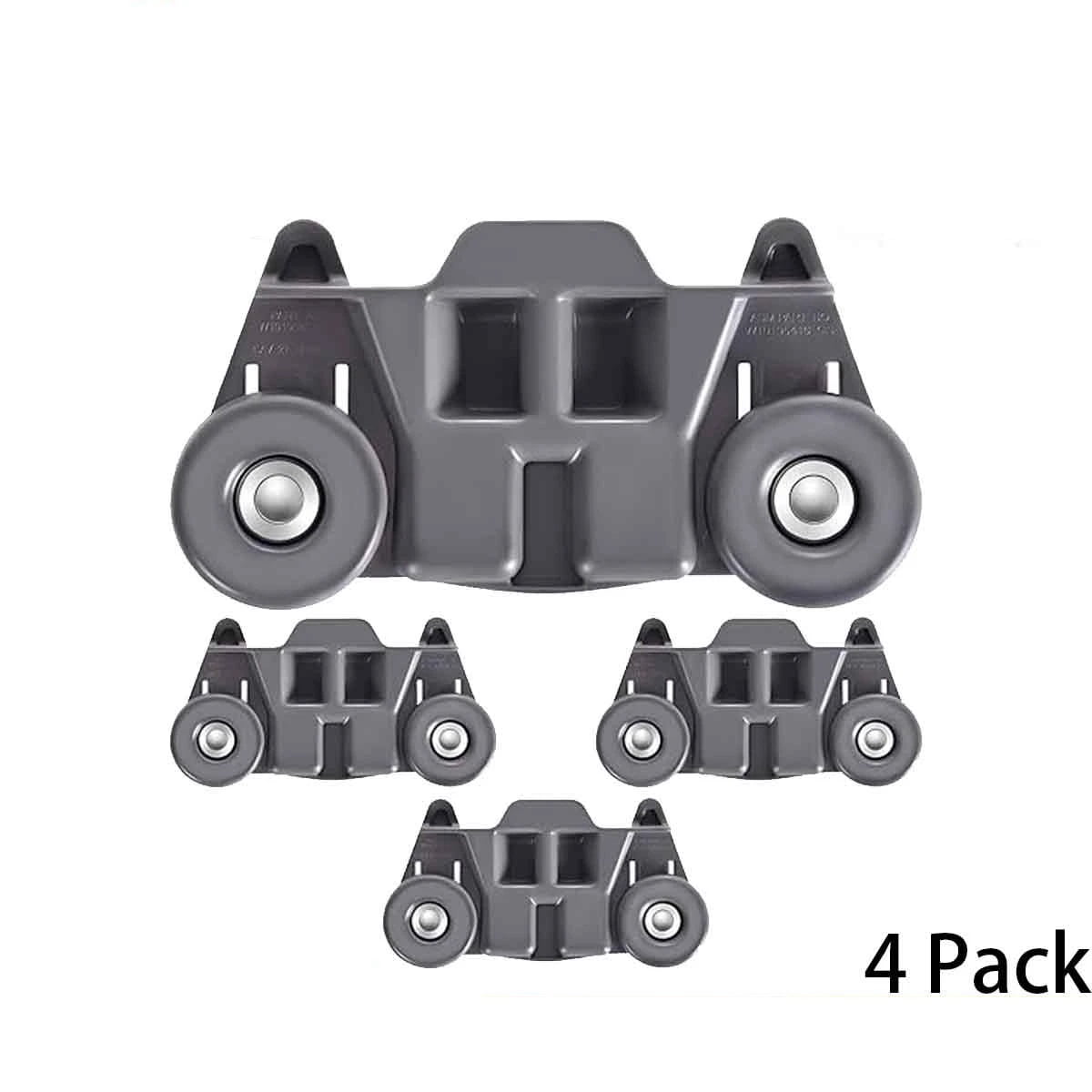 4 Pack W10195416 Dishwasher Lower Rack Wheel W10195416V, AP5983730, PS11722152