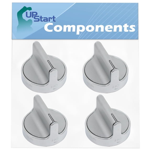 4 Pack W10594481 Range Knob Replacement for Whirlpool W10594481, Whirlpool Wcg97us0ds00, Whirlpool Wcg97us6ds00, Whirlpool Wpw10594481, Part Number Ap6023301, Part Number Ps11756643
