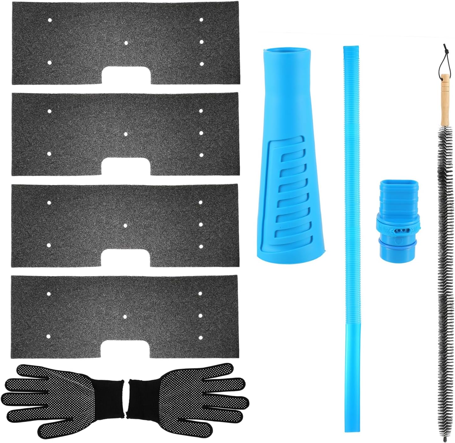 4 Pack WH01X35719 Lint Filte for GE Profile Washer Dryer Combo with Clothes Dryer Vent Cleaner Kit, Dryer Vent Brush Included