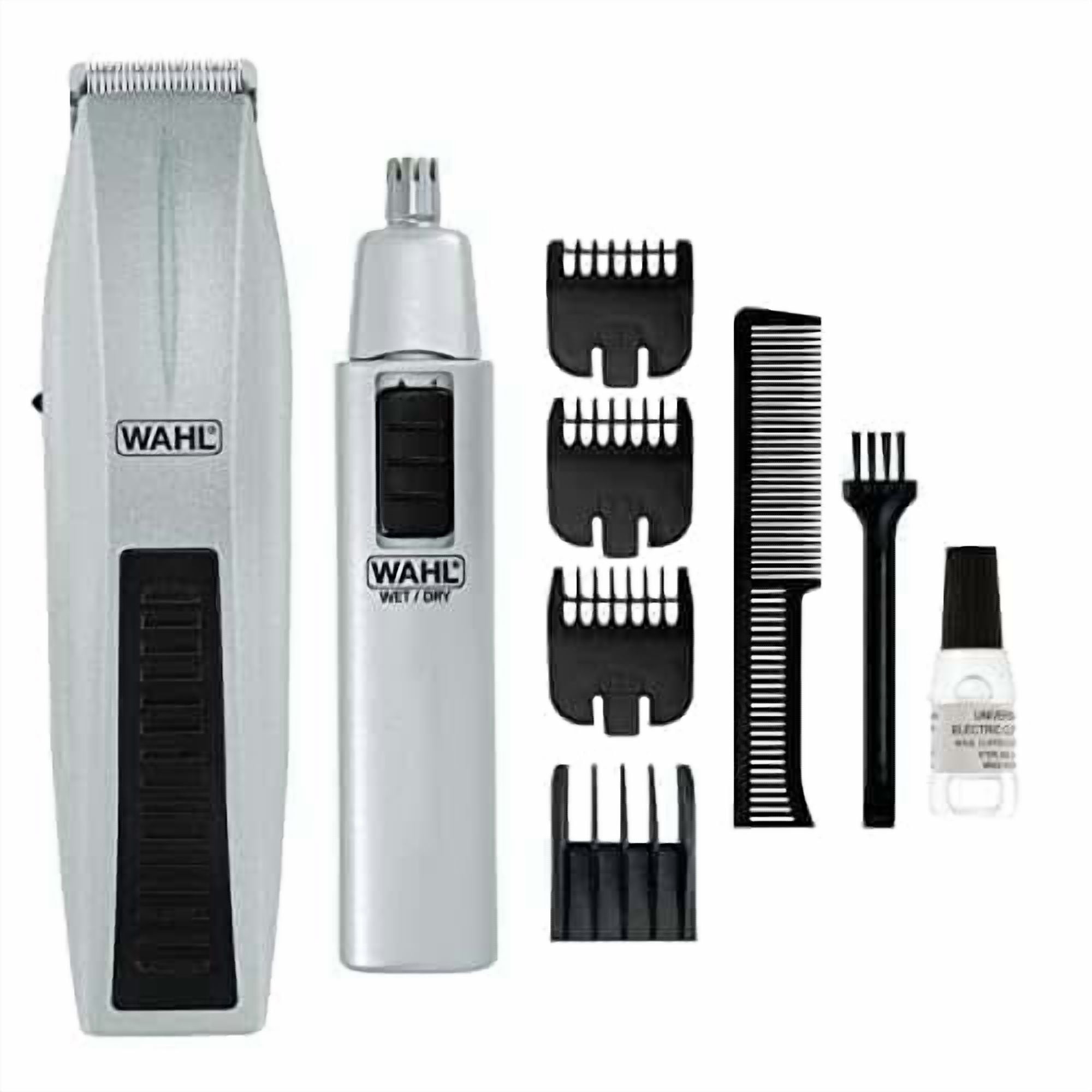 Wahl 4-Pack Hair Clippers- Mustache & Beard Battery Trimmer Kit