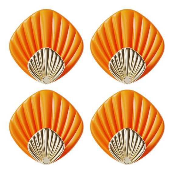 4 Pack Wall Hanging Hooks Strong Adhesive Multi Purpose Storage Rack for Hats,Earphones,Hair Hoops & More 6x6cm Space Saving Organizer for Bathroom,Kitchen,Bedroom &