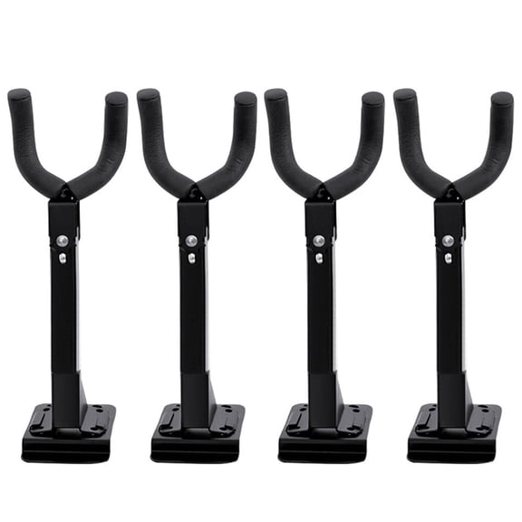 4 Pack Wall Mount Swivel Guitar Hanger Adjustable Instrument Display Rack Stand