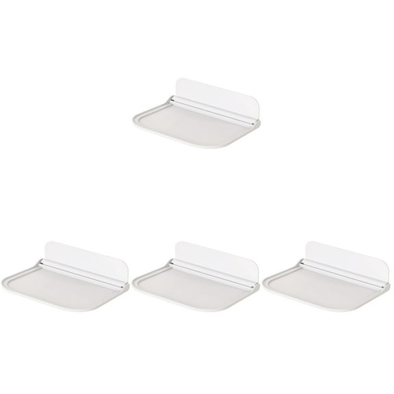 4 Shelf Prefabricated Mount Storage Box Floating Shelves White The Hips