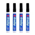 thumbnail image 1 of 4 Pack Water-Based Whiteboard Markers – 10ml Black Pens for Dry Erase Board, Easy Erase, Smooth Writing Chalkboard Pens for Classroom, Office & Home Supplies, Teacher, 1 of 5