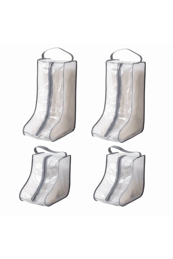 4 Pack Waterproof Dustproof Shoe Storage Bags for Boots Travel Pouch