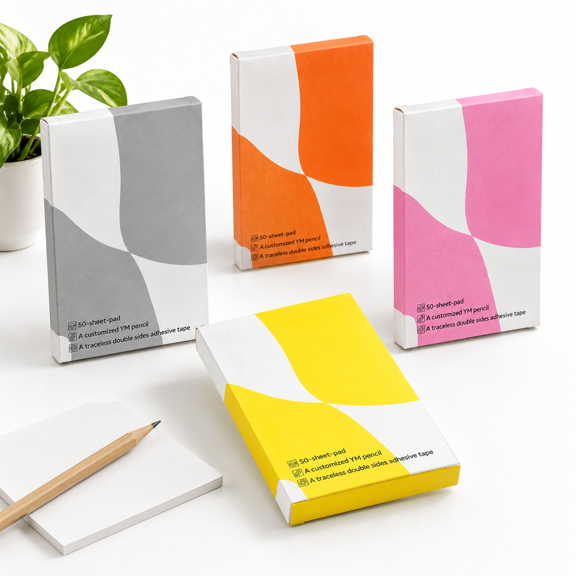 4-Pack Waterproof Stone Paper Shower Notepad Set with Pencil and Holder