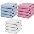 thumbnail image 1 of 4 Pack Waterproof Washable Incontinence Bed Pads, 34 x 36 Inch Reusable Bed Wetting Underpad for Kids, Ultra Absorbent Pee Pads, 1 of 7
